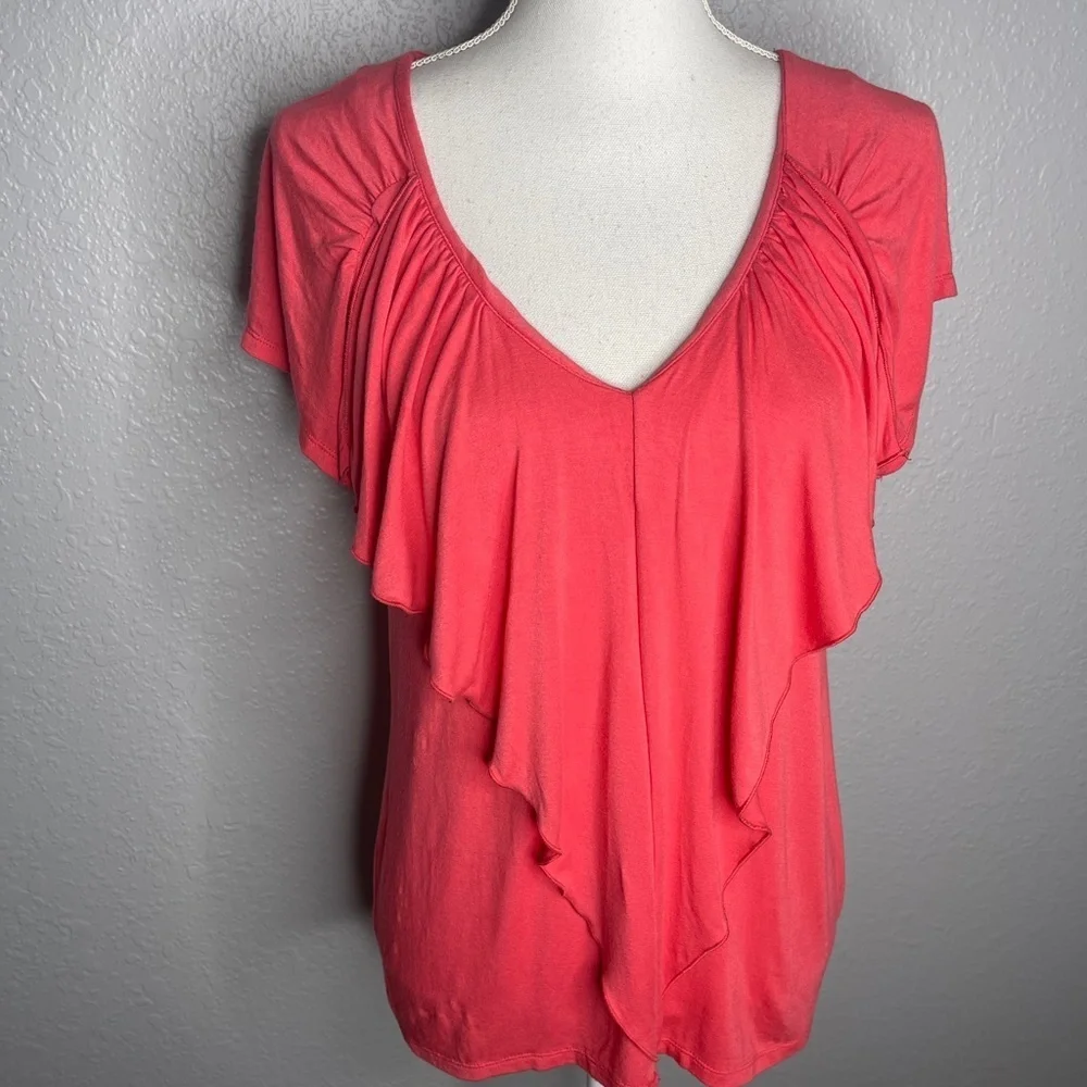 Renn - Salmon Color‎ Blouse with ruffle detail